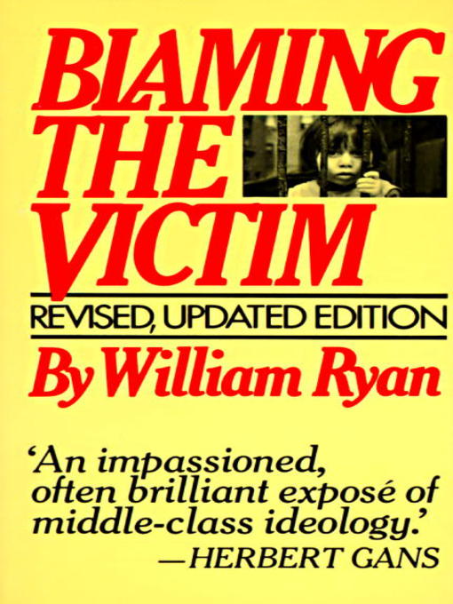 Title details for Blaming the Victim by William Ryan - Available